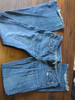 American Eagle Outfitters Distressed Boyfriend Jeans - Blue
